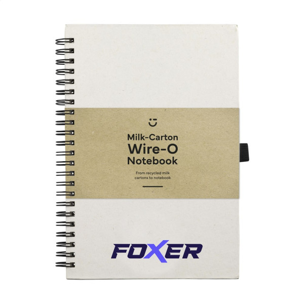 Milk-Carton Wire-O Notebook A5 Notizbuch