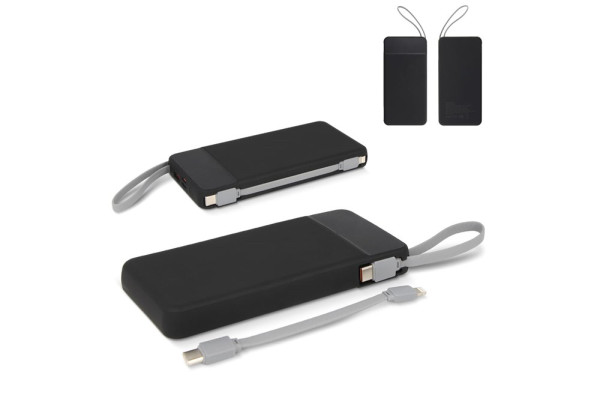 Ziara Powerbank with USB-C & Lightning Cable 10000mAh